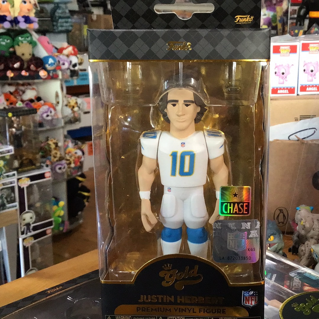 Lids Justin Herbert Los Angeles Chargers Funko Gold Premium Vinyl Figure  Mystery Box