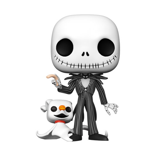 NBC 10 inch Jack Skellington with zero Funko Pop! Vinyl Figure disney