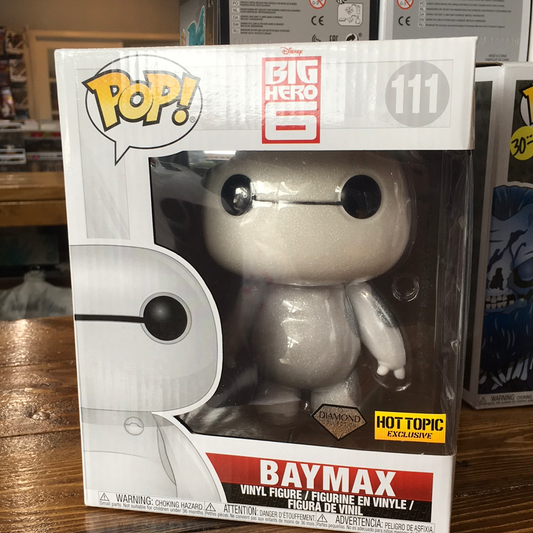 Disney Big Hero Six Baymax 6 inch #111 Diamond exclusive Funko Pop! vinyl Figure