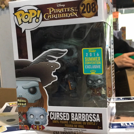 Pirates of the Caribbean Cursed Barbossa Exclusive Funko Pop! Vinyl figure DISNEY