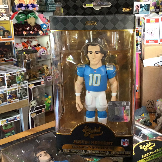 Funko Gold 5" - NFL Chargers - Justin Herbert Vinyl Figure (Sports)