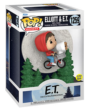 Elliott and ET Flying (GITD) #1259 - Funko Pop! Moment (Movies)